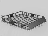 Universal Roof Rack Basket Tray, 90.7 kg Steel Car Rooftop Luggage Cargo Carrier Holder with Wind T3398P376691