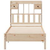Bookcase Bed without Mattress 75x190 cm Small Single Solid Wood Pine 3322933