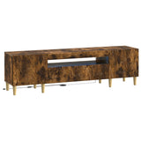 LED TV Cabinet Smoked Oak Engineered Wood 897130