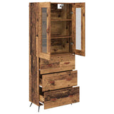 Highboard Cabinet with Shelf 2 pcs Old Wood Engineered Wood 3415617