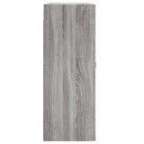 Wall Mounted Cabinet Grey Sonoma 69.5x34x90 cm Engineered Wood 830378