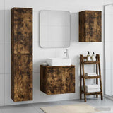 Bathroom Furniture Set 3 pcs Smoked Oak 33 x 34.5 x 160 cm 3406078
