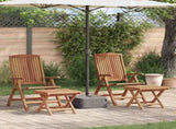 Garden Dining Set 4 pcs Brown Solid Teak Wood 3375780