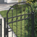 Fence Gate Grey 102 x 200 cm Steel 42008887