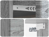 Wall-Mounted Bedside Cabinet 2 pcs Grey Sonoma Engineered Wood 899118