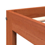 Bed Frame without Mattress Wax Brown 75x190 cm Small Single Solid Wood Pine 844163