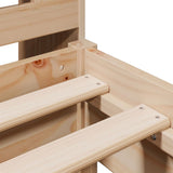 Bookcase Bed without Mattress 75x190 cm Small Single Solid Wood Pine 3323050