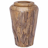 285211 Decoration Vase 40x60 cm Solid Teak Wood