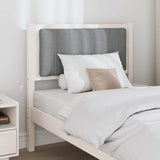 Upholstered Headboard White 75 cm Solid Pine Wood 879098