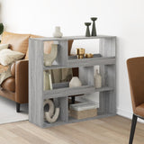 Room Divider Grey Sonoma 100x33x94.5 cm Engineered Wood 3309479