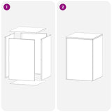 Plant Stand 2 pcs Anthracite 40 x 40 x 60 cm Galvanised Steel 8012535