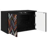 Wall-mounted TV Cabinet OMMEN 69 x 33 x 40 cm Black Oak 8007130