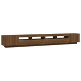 3 Piece TV Cabinet Set with LED Lights Brown Oak Engineered Wood 3120178