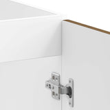 Sink Base Cabinet with Door Porto 2 pcs Brown Engineered wood 3315028