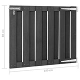 Garden Gate WPC 100x80 cm Grey 49082