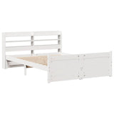 Bed Frame with Headboard without Mattress White 140x200 cm 3306763