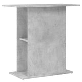 Aquarium Stand Concrete Grey 75x36x72.5 cm Engineered Wood 833651