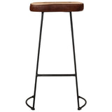 3 Piece Bar Set Solid Rough Wood Mango and Metal 3216419