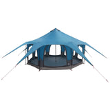 Family Tent Blue 5-Person 185T Polyester with PU Coating 42017395