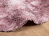 Shaggy Rug High Pile NAVARRA Dusty Pink 160x160 cm Polyester 4102913