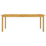 Garden Dining Set Black Solid acacia wood Large Durable 3095869