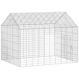 Rabbit Cage Silver 100 x 78 x 78 cm Galvanised Steel 42019232