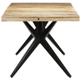 Dining Table 160x80x76 cm Rough Mango Wood 323566