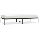 Metal Bed Frame without Mattress Black 90x190cm 350838