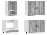 Kitchen Unit KALMAR 8 pcs Grey Sonoma Engineered Wood 3438377