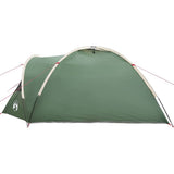 Dome Tent 4-Person 308 x 268 x 130 cm Waterproof Green Taffeta 42001008