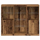 LED Sideboard Old Wood 123 x 37 x 100 cm Engineered Wood 3333119