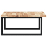 Basin Shelf Wall Mounted Steel and Solid Wood Acacia 3302889