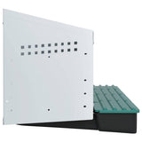 Chicken Nesting Box 4 Compartments Wall-Mounted Galvanised Steel 4104901