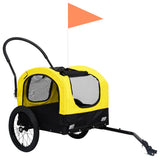 2-in-1 Pet Bike Trailer & Jogging Stroller Yellow and Black 92439