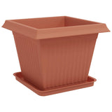 Plant Pots 24 pcs Brick Red 43 x 43 x 33.5 cm Plastic 3403310