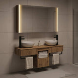 Bathroom Cabinet Set 4 pcs Artisan Oak Engineered Wood 3406270