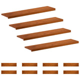 Stair Tread 12 pcs 120 x 25 x 2 cm Brown Solid Oak Wood 3449422