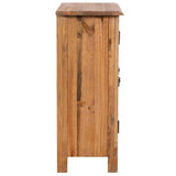 Bathroom Side Cabinet Solid Pinewood 59x32x80 cm 246037