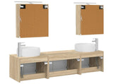 Bathroom Cabinet Set 5 pcs Sonoma Oak Engineered Wood 3406521
