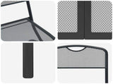 Outdoor Furniture Set Folding 5 pcs Anthracite Iron and Steel 3422895
