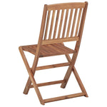 ZNTS Folding Outdoor Chairs 8 pcs Solid Acacia Wood 3075112