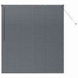 Venetian Blinds Manual Dark Grey 175 x 160 cm Aluminium 42006084