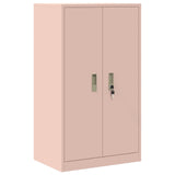 Storage Cabinet 2 pcs Pink 60 x 40 x 145 cm Steel Lockable 3438694