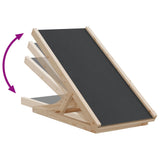 Dog Ramp Grey 70x35 cm Solid Wood Fir 172418