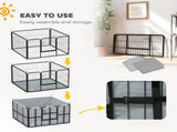 Steel Dog Whelping Box with Washable Whelping Pad, Wind-Resistant Cloth, for Small, Medium Dogs, 102 T3398P555180