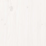 ZNTS Bed Frame without Mattress White 100x200 cm Solid Wood Pine 3309906
