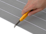 Boat Mat Striped Light Grey and White 240 x 60 cm EVA 42046775