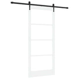 Sliding Door White and Black 93 x 211 cm 3332402