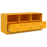 TV Cabinet Mustard Yellow 99x39x44 cm Steel 841736