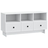 TV Cabinet with Drawer White 102 x 34.5 x 50 cm Engineered Wood 893985